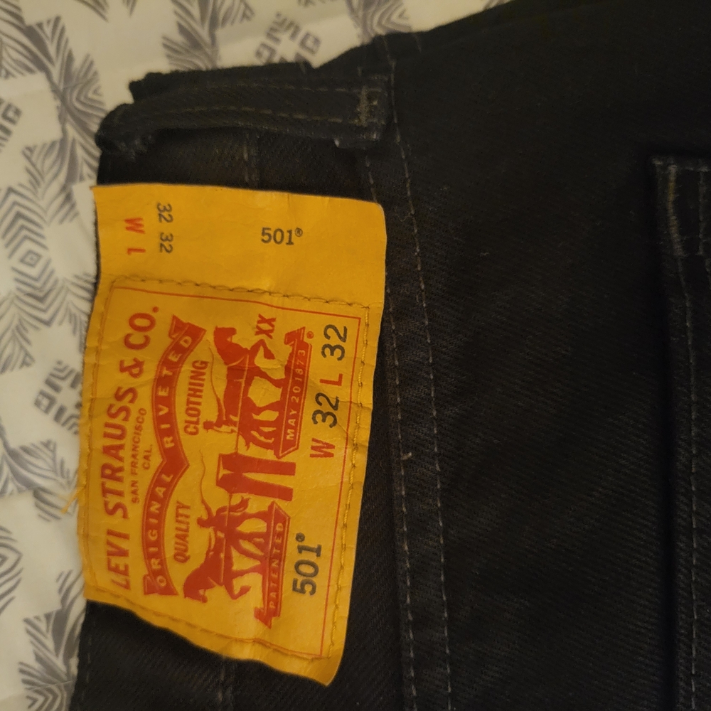 Levi's 501 Black Jeans